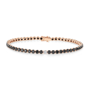Natural Black Diamond Tennis Bracelet