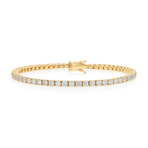 Lab-grown Diamond Tennis Bracelet Yellow Gold